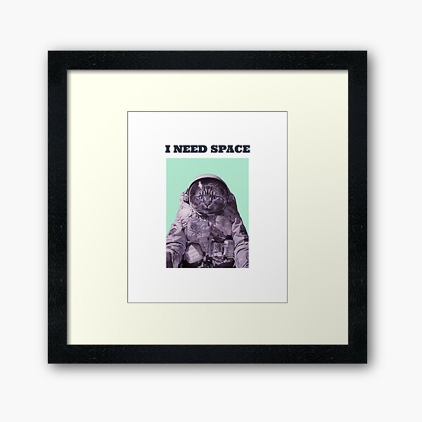 Item preview, I Need Space | Astronaut Cat | Fantastic Animals designed and sold by Zaralux.
