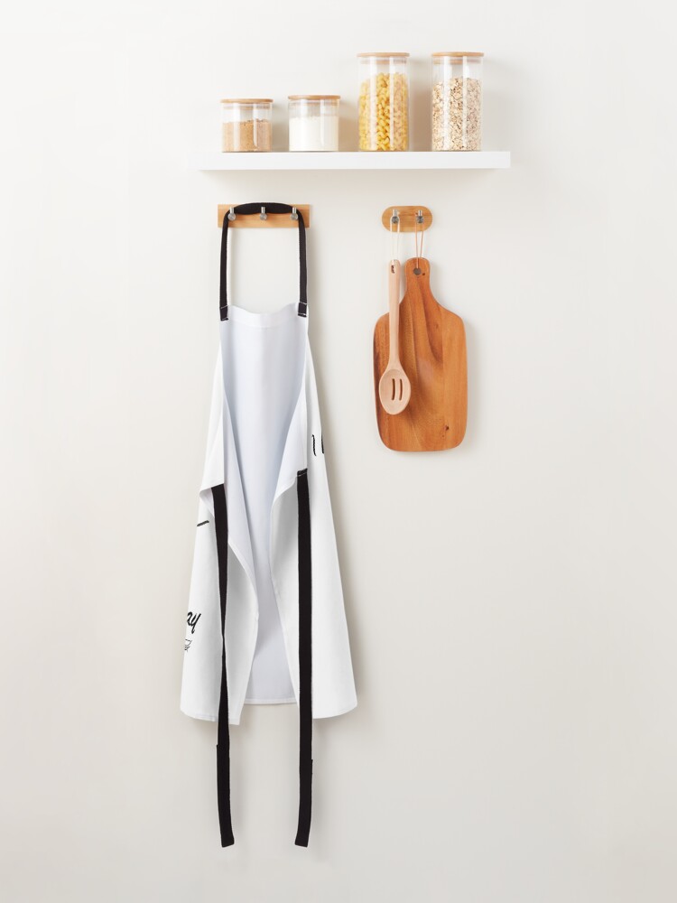 Alternate view of I have a therapist. I call him Clay. Apron