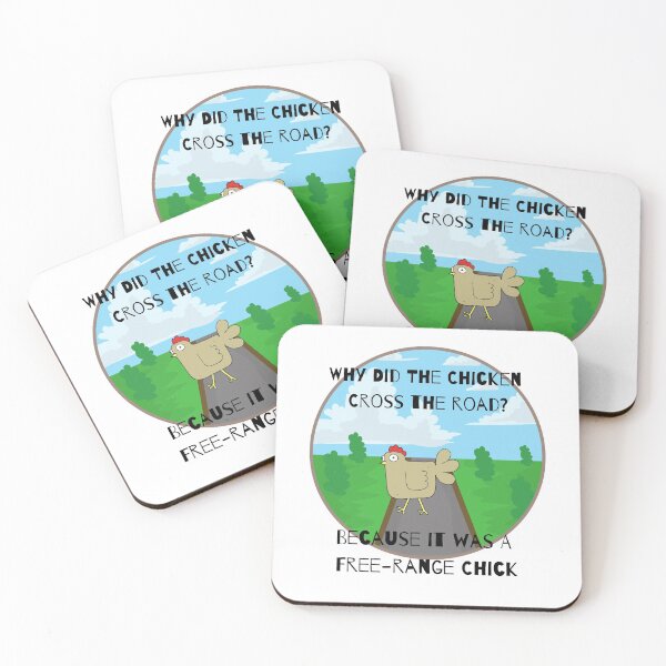 Item preview, Why Did The Chicken Cross The Road - Free Range Chick  designed and sold by CheckOutOz.