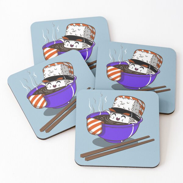 Item preview, Salmon Roll bathing in soy sauce designed and sold by cheerios1004.