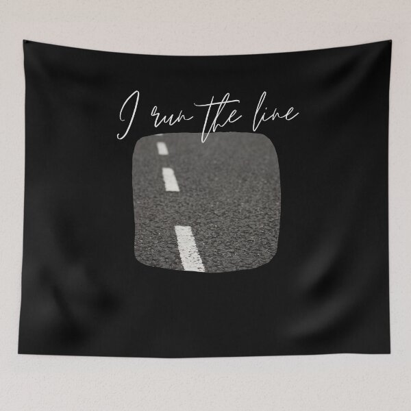 Item preview, I Run The Line Jogging Design For Road Runners designed and sold by Two Left Hands Design.
