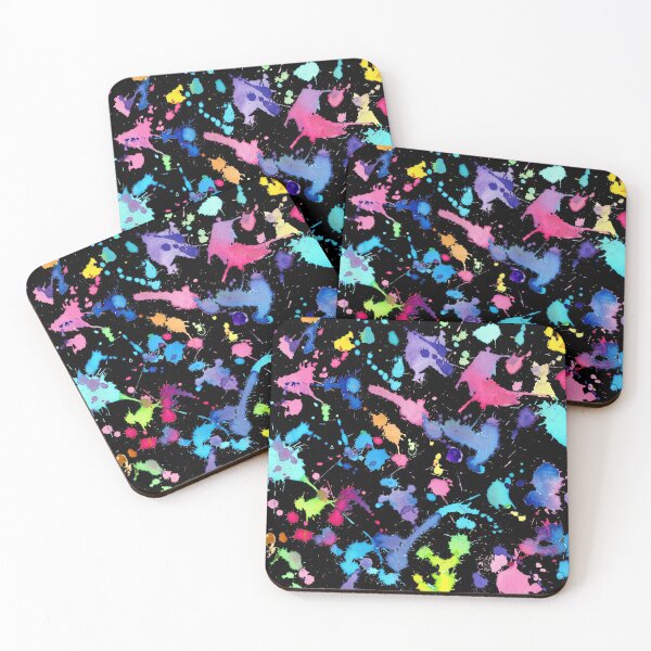 Item preview, Black Background Paint Splatter designed and sold by SaltySerenity.