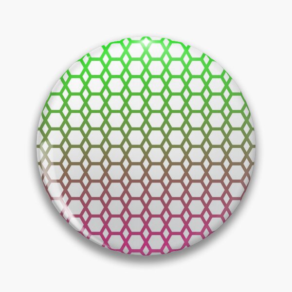Item preview, Tropical Wander - Hexagon Pattern in Pink and Lime Green Gradient  designed and sold by belly-e-luna.