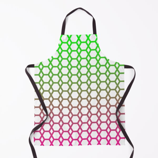 Item preview, Tropical Wander - Hexagon Pattern in Pink and Lime Green Gradient designed and sold by belly-e-luna.