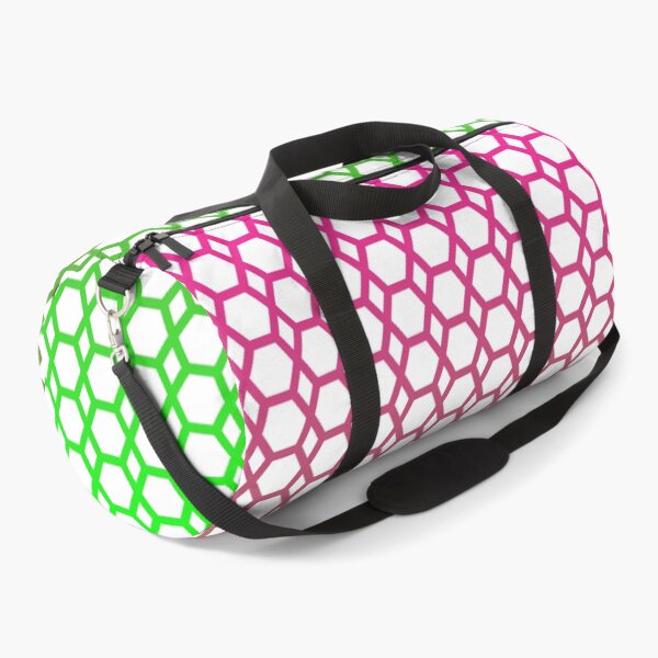 Item preview, Tropical Wander - Hexagon Pattern in Pink and Lime Green Gradient designed and sold by belly-e-luna.