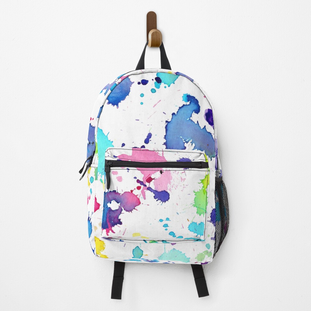 Trendy Rainbow Paint Splatter Backpacks Designs 2023 Shop On Printerval