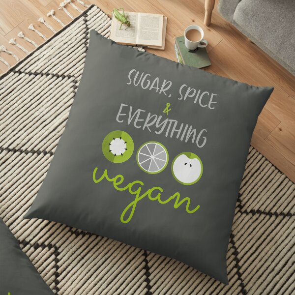Everything vegan Floor Pillow