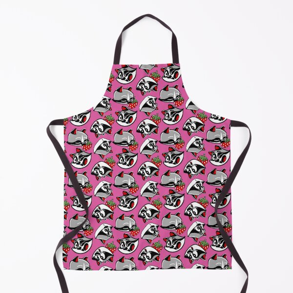 Item preview, Raccoons and strawberries Tiled Illustration designed and sold by Lattovelara.