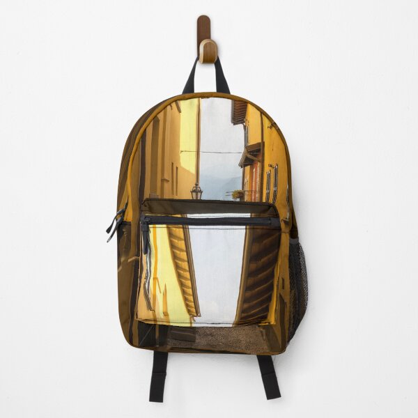 Item preview, Charismatic Varenna - Warm Yellow Squeeze Lane Towards Lake Como designed and sold by Georgia Mizuleva.