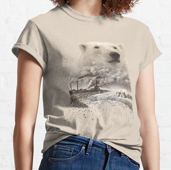 Eisbär, globale Erwärmung, Vintage-Look Classic T-Shirt