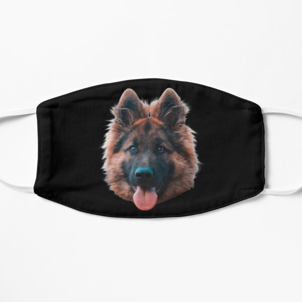 Happy german shepherd face Mask Mask