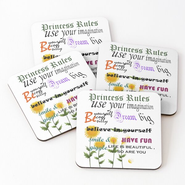 Item preview, decor for girls room rules funny and motivational art board, poster, stickers  designed and sold by cathelkav.