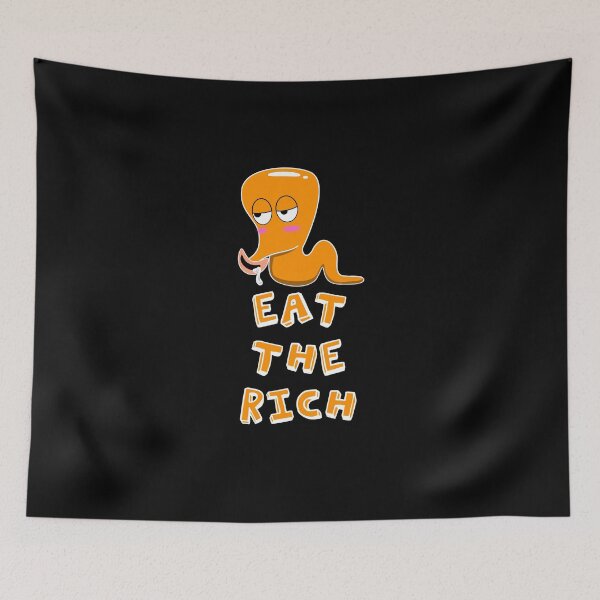 Item preview, worm on a string eat the rich designed and sold by zerobatt.