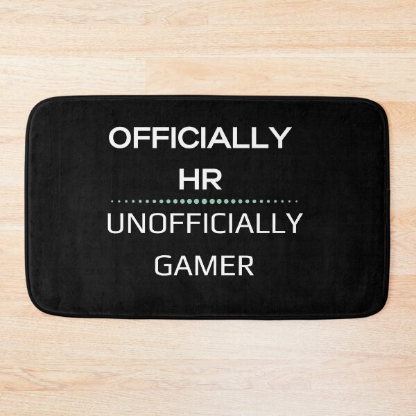 Item preview, Officially HR unofficially gamer funny job hobby occupation design designed and sold by AnujShah7.