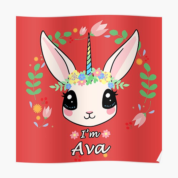 Ava Name Posters Redbubble