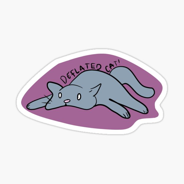 Item preview, Deflated Cat designed and sold by Steph Lasater.