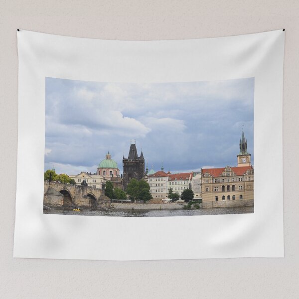 Item preview, Charles bridge and old town Prague riverside  designed and sold by goceris.