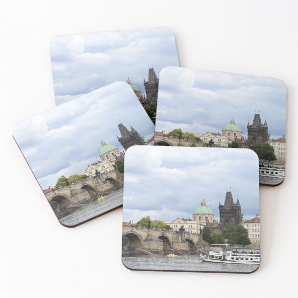 Item preview, Charles bridge over Vltava river Prague riverside  designed and sold by goceris.