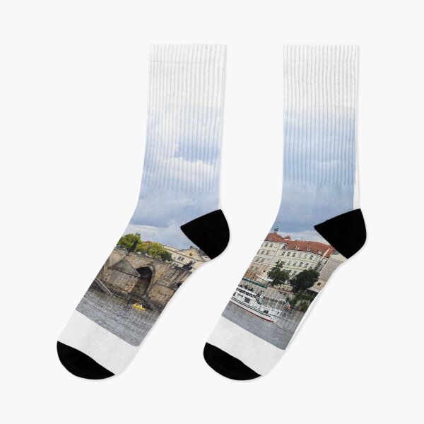 Item preview, Charles bridge over Vltava river Prague riverside  designed and sold by goceris.