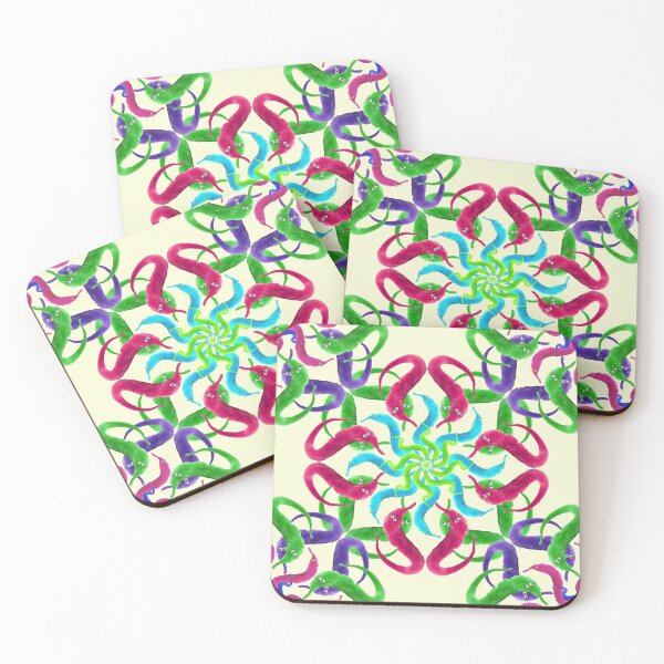 Item preview, worms on strings mandala designed and sold by burenkaUA.