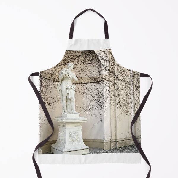Item preview, Statue and wall with creeper plant in Vienna autumn season vintage designed and sold by goceris.