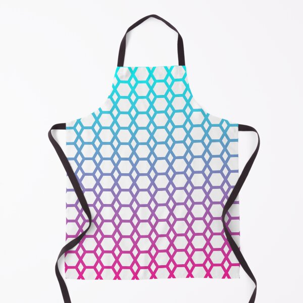 Item preview, Tropical Dream- Hexagon Pattern in Pink and Celeste Blue Gradient  designed and sold by belly-e-luna.