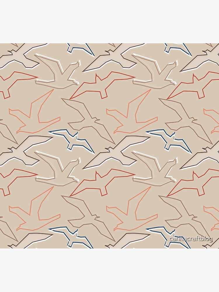 Graphic Gulls Outline by carinacraftblog
