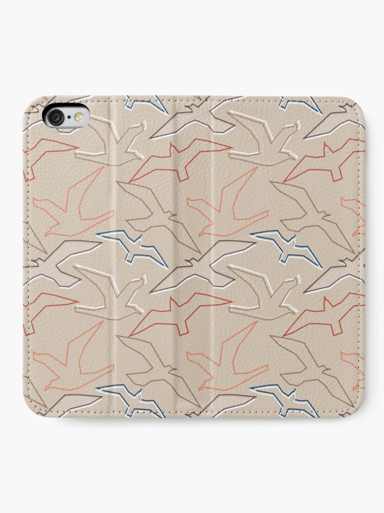 Alternate view of Graphic Gulls Outline iPhone Wallet