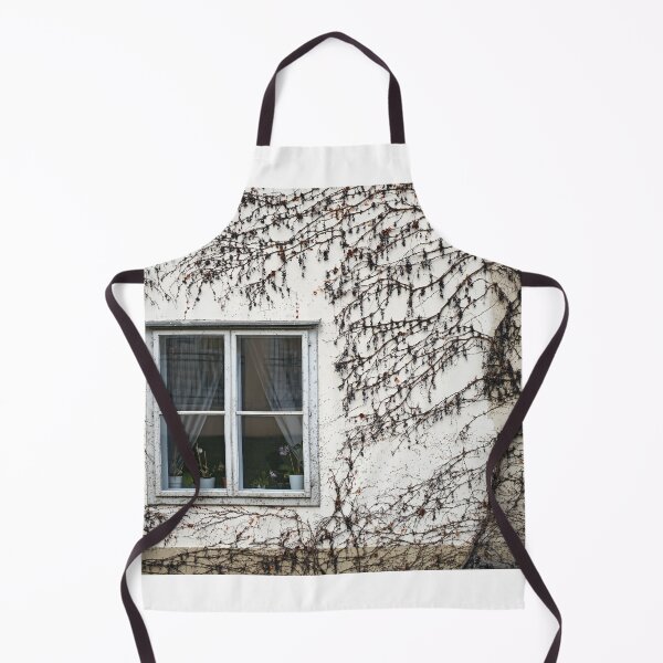 Item preview, wall with wooden window and creeper plant Vienna Austria designed and sold by goceris.