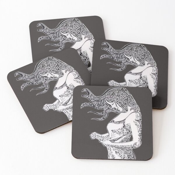 Item preview, Sad Lonely Woman Image Arabic Calligraphy designed and sold by Mystery-shadow.