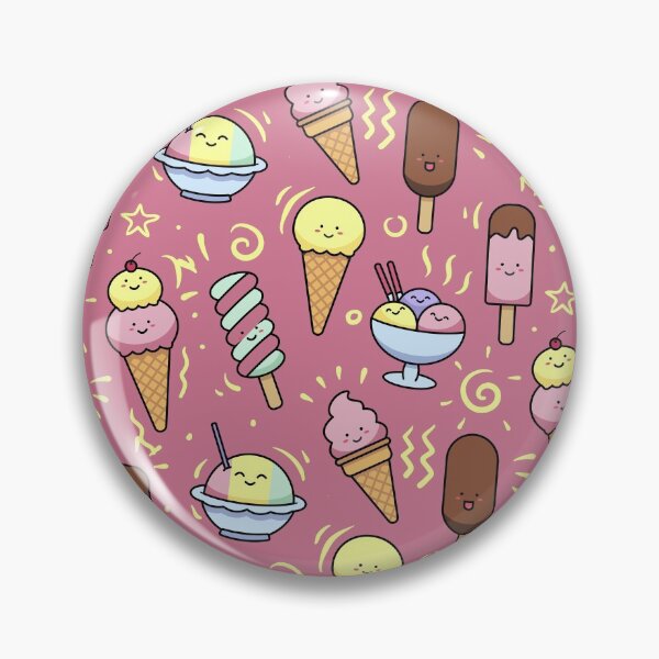 Item preview, Cute Kawaii Ice Cream Pattern designed and sold by Vector Scout Lab.