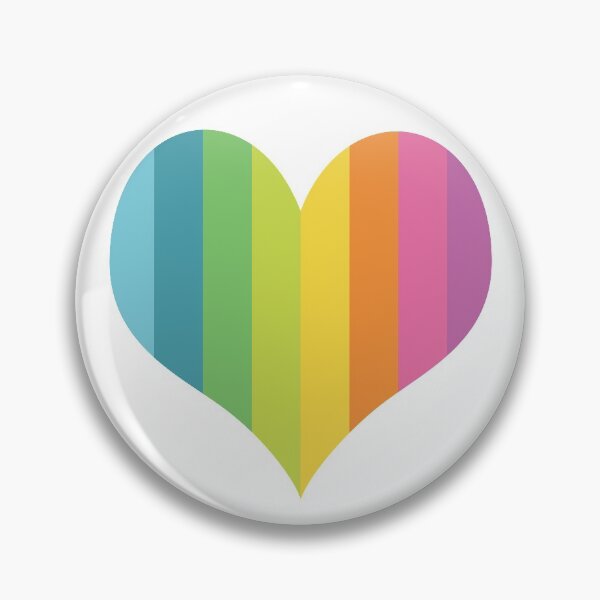 Aperçu de l'œuvre Coeur arc-en-ciel pastel créée et vendue par Chris Starr.