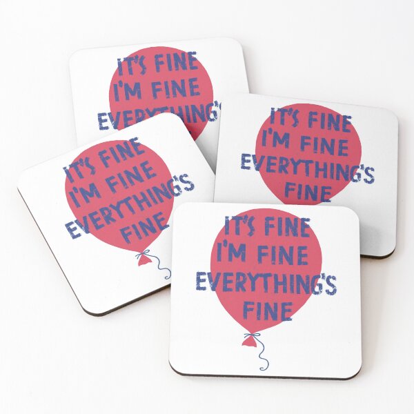 Item preview, It's fine I'm fine everything's fine designed and sold by Zagach Letters.