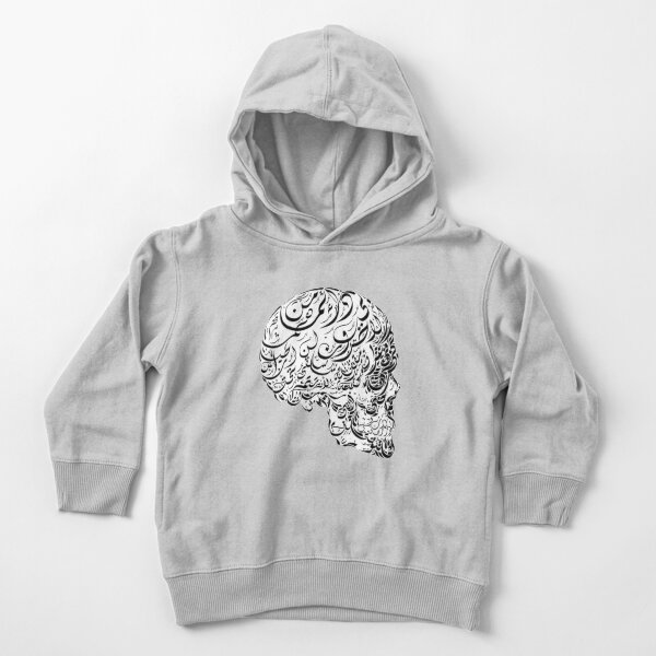 The Human Skull Image Arabic Calligraphy Toddler Pullover Hoodie