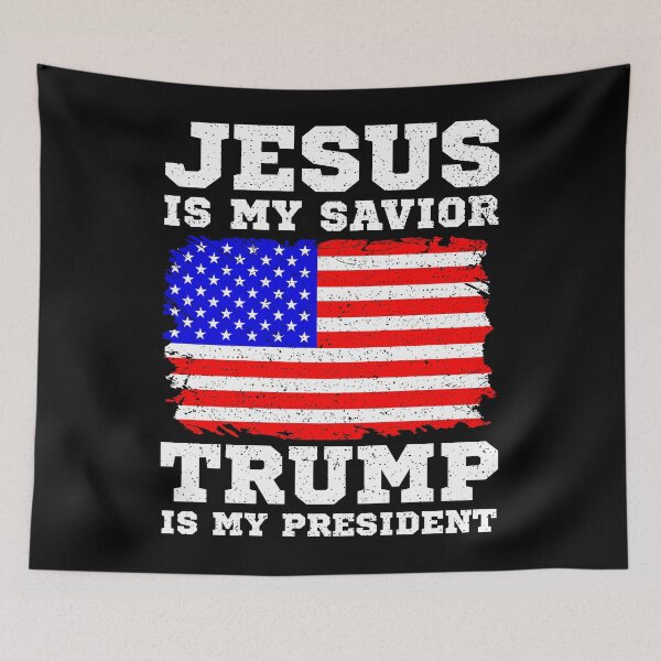Item preview, Jesus Is My Savior Trump Is My President designed and sold by DelightfulDude.