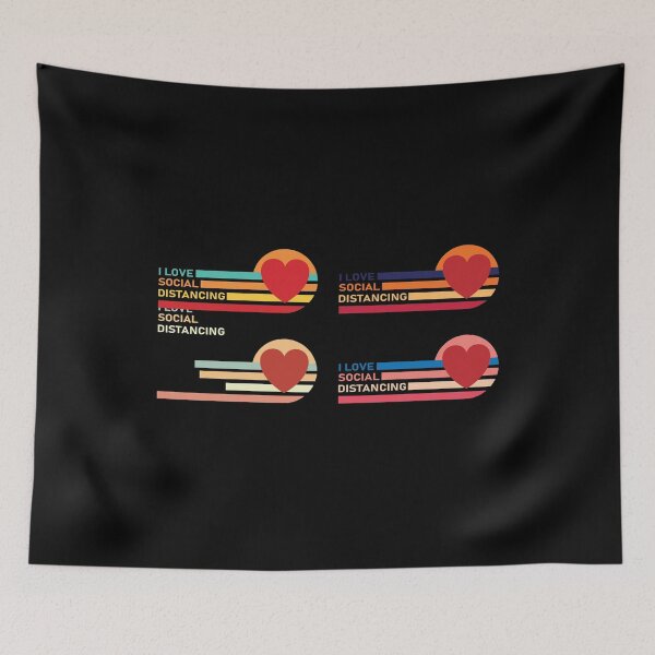 Item preview, Funny Vintage social distancing introvert set designed and sold by TheMattDesigns.