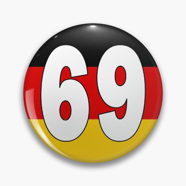 Item preview, Number 69 with Germany flag on the background designed and sold by AllShirts21.