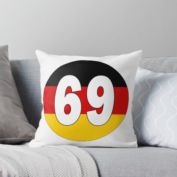 Item preview, Number 69 with Germany flag on the background designed and sold by AllShirts21.