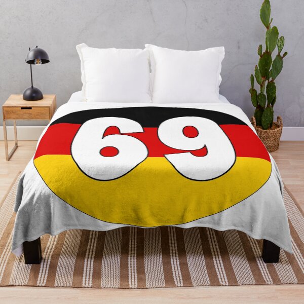 Item preview, Number 69 with Germany flag on the background designed and sold by AllShirts21.