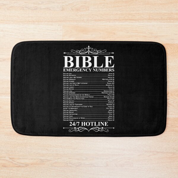 Item preview, Bible Emergency Numbers Bible Gift designed and sold by DelightfulDude.