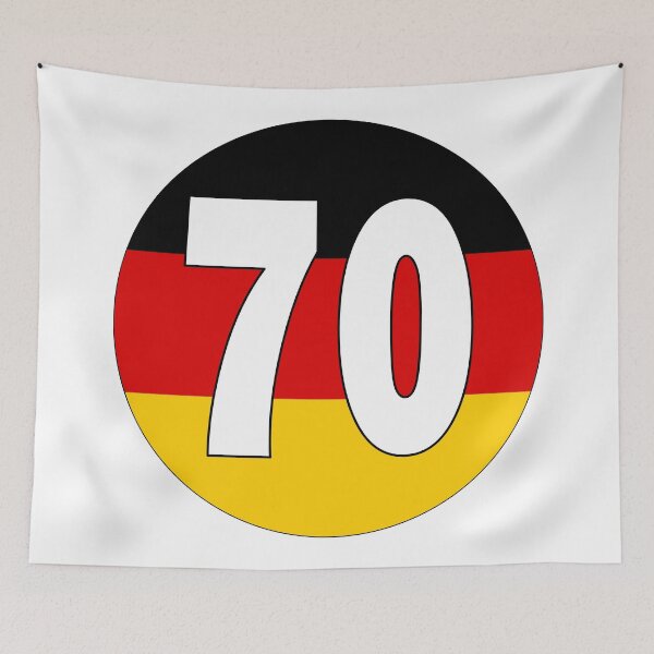 Item preview, Number 70 with Germany flag on the background designed and sold by AllShirts21.