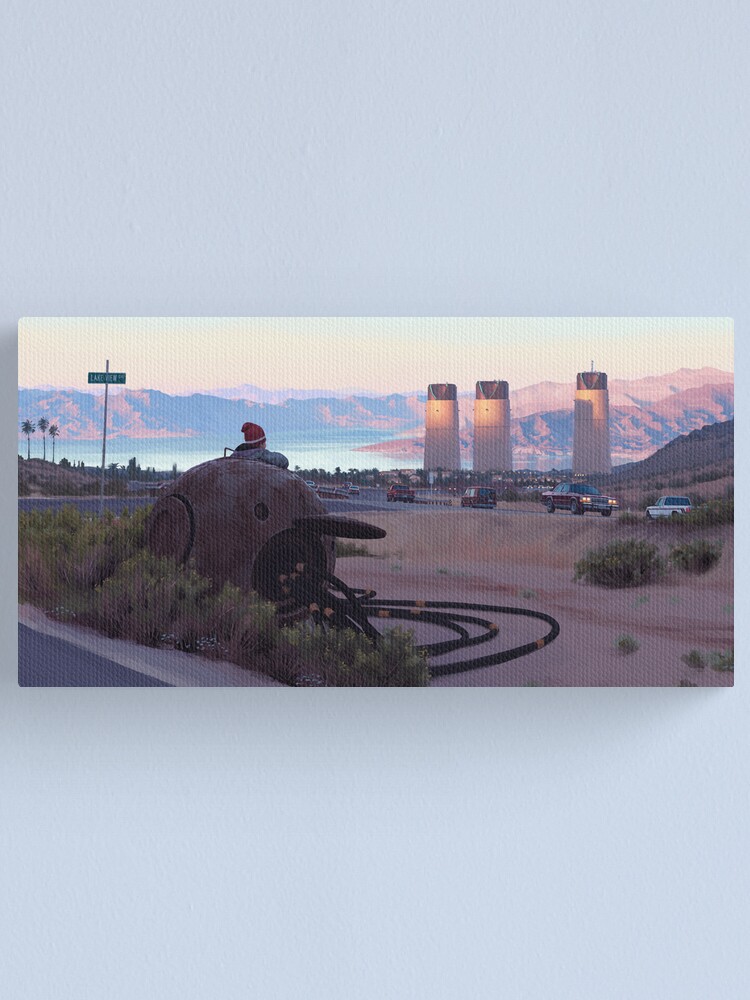 Alternate view of Lake View Drive Canvas Print