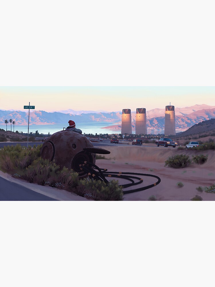 Lake View Drive by simonstalenhag