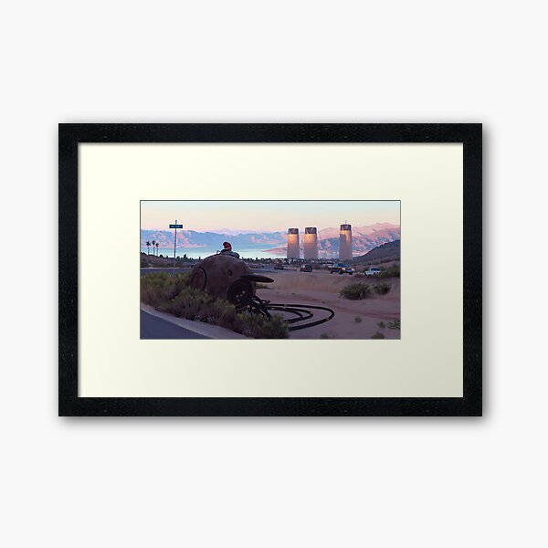 Lake View Drive Framed Art Print