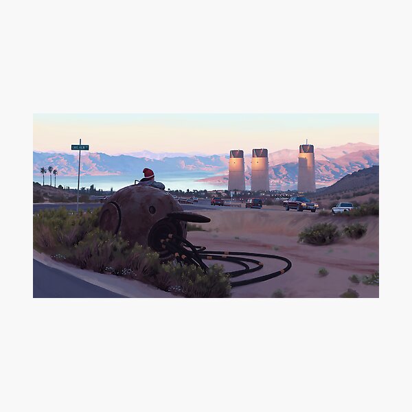 Item preview, Lake View Drive designed and sold by Simon Stålenhag.