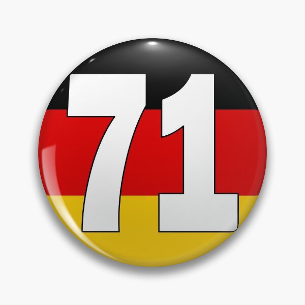 Item preview, Number 71 with Germany flag on the background designed and sold by AllShirts21.