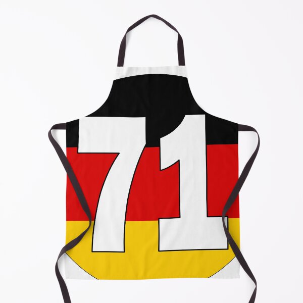 Item preview, Number 71 with Germany flag on the background designed and sold by AllShirts21.