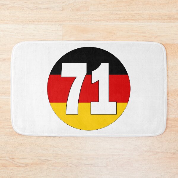 Item preview, Number 71 with Germany flag on the background designed and sold by AllShirts21.