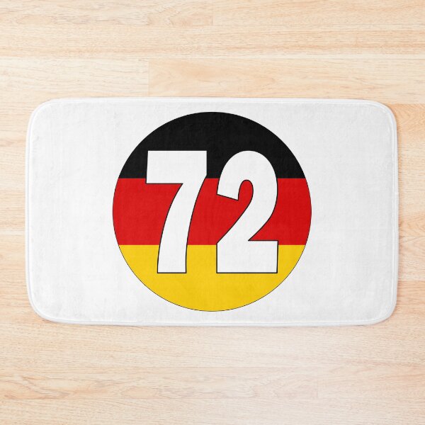Item preview, Number 72 with Germany flag on the background designed and sold by AllShirts21.