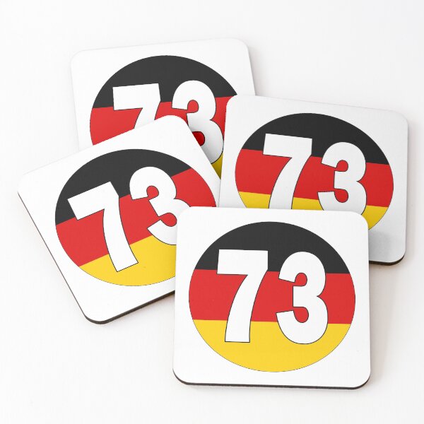 Item preview, Number 73 with Germany flag on the background designed and sold by AllShirts21.